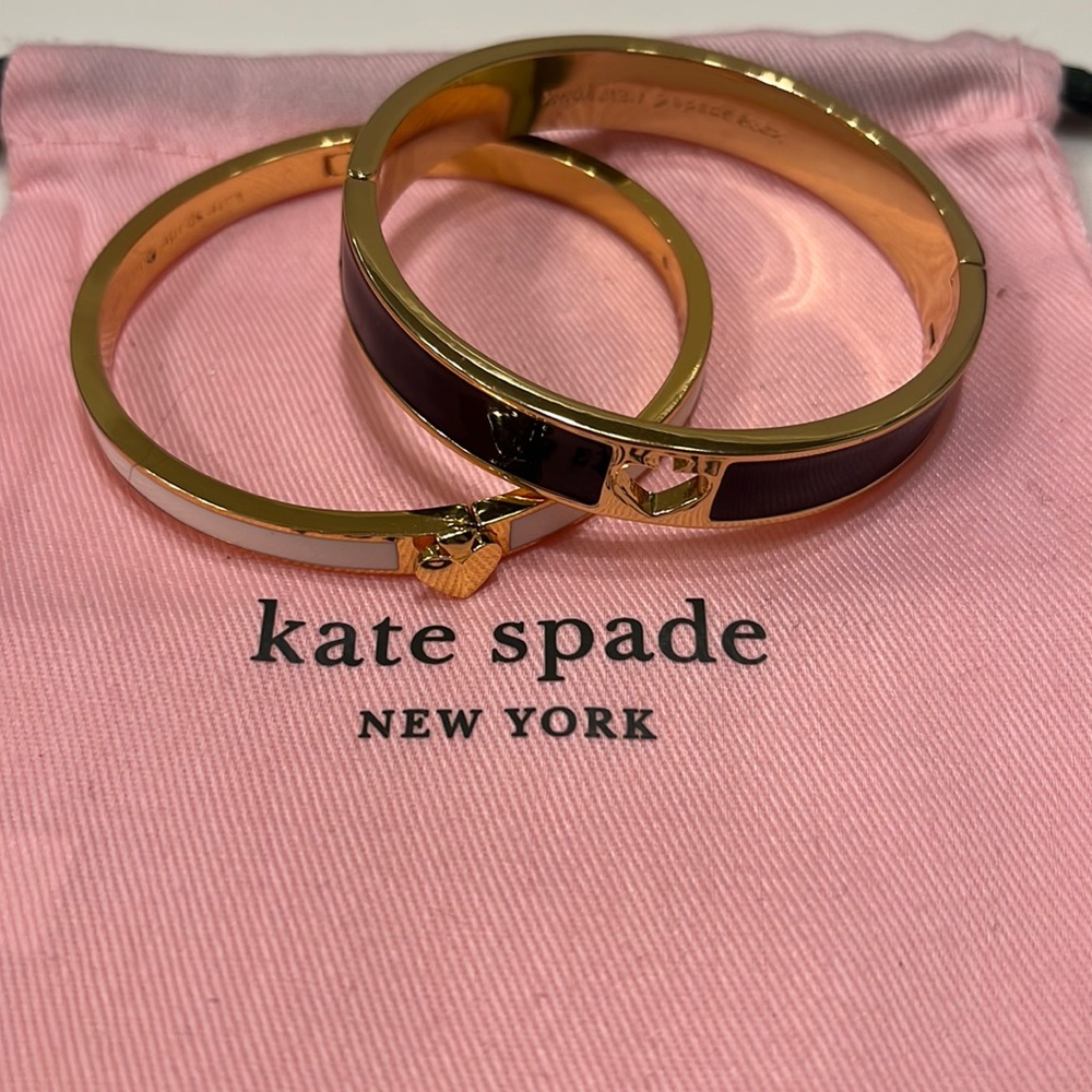 Kate Spade Bangles white and black